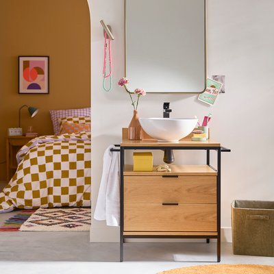 Miroir rectangulaire, en métal fer, largeur 60 x hauteur 90 cm, IODUS LA REDOUTE INTERIEURS