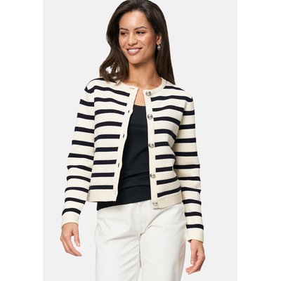 Veste en tricot rayée avec patte de boutonnage ZERO