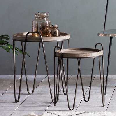 Konark Rustic Nest Tables (Set of 2) SO'HOME