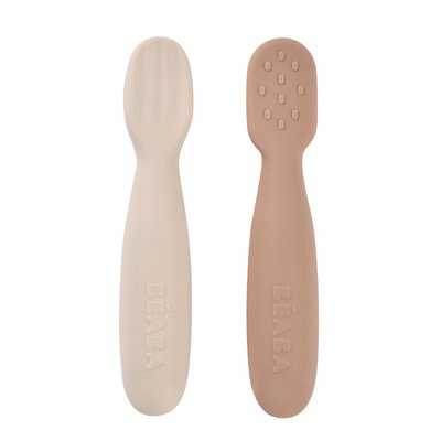 Lot de 2 pré-cuillères en silicone - Pralin/Argile BEABA