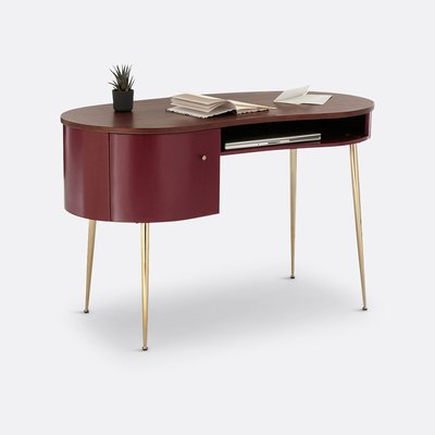 Bureau vintage plaqué noyer, Topim LA REDOUTE INTERIEURS