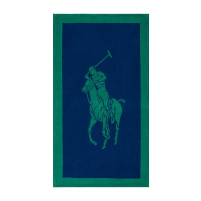 Serviette de plage en coton, POLO JACQUARD RALPH LAUREN HOME