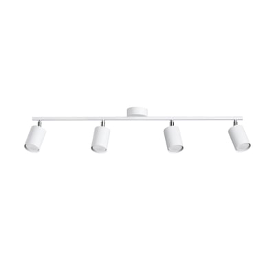 Plafonnier Acier Blanc GU10 4 Lemmi EDEN