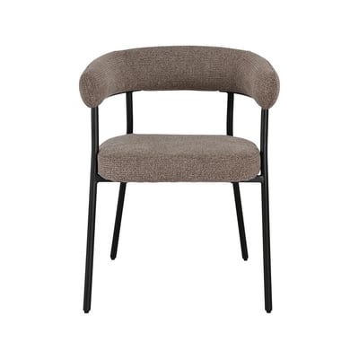 Lot de 2 chaises FSC® 100% en tissu texturé, SADIE LISA DESIGN