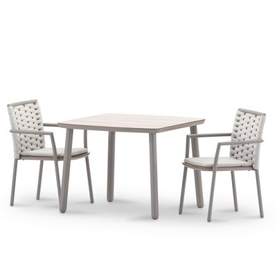 Salon de jardin, 2 chaises, MATILDA DEFORA HOME