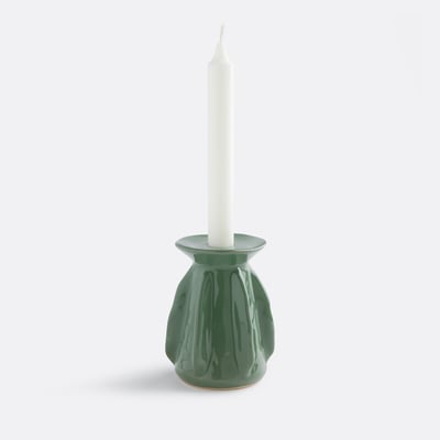Bougeoir en céramique texturée H12 cm, Ilia LA REDOUTE INTERIEURS