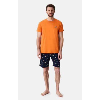 Pyjashort en coton imprimé Baskets ARTHUR