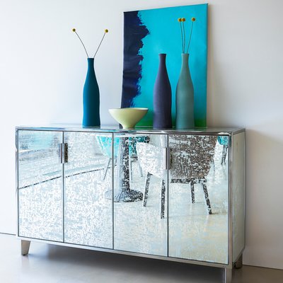 Sideboard Blur mit 4 Türen, Spiegelglas und Edelstahl OTTO STUDIO FOR AM.PM