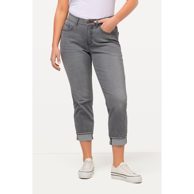 Jean boyfriend, ourlet frangé ULLA POPKEN