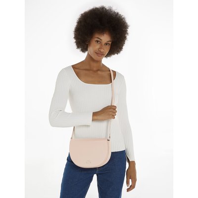 Handtas met klepsluiting, schouderriem, logo CALVIN KLEIN