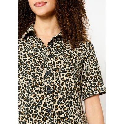 Robe chemise imprimé léopard LOLALIZA