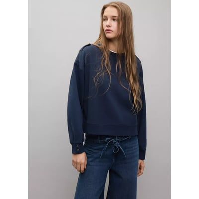 Sweat coton détail boutons MANGO TEEN