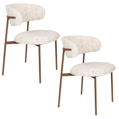Chaise design en tissu (lot de 2), CLAES BOITE A DESIGN