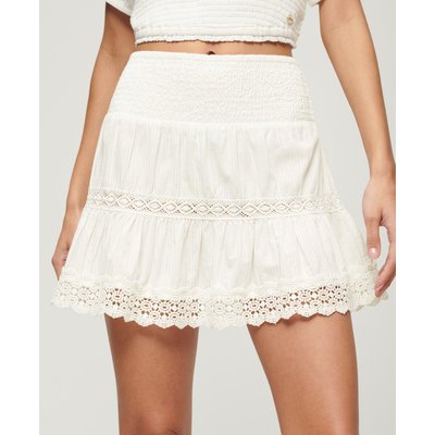 Mini jupe en dentelle mélangée Ibiza SUPERDRY
