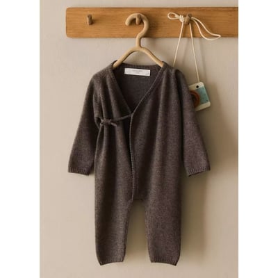 Pyjama une pièce 100 % cachemire, coupe croisée MANGO HOME