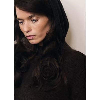 Robe en maille détail fleur MANGO