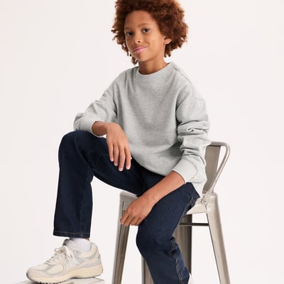 Sweat col rond en molleton LA REDOUTE COLLECTIONS