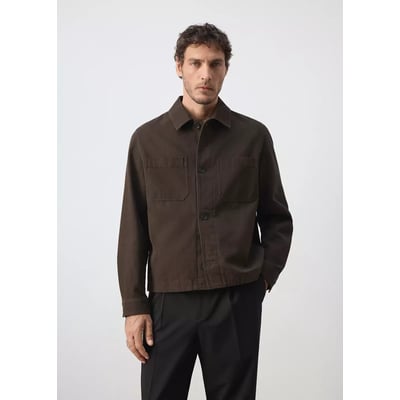 Surchemise 100 % coton poche MANGO MAN