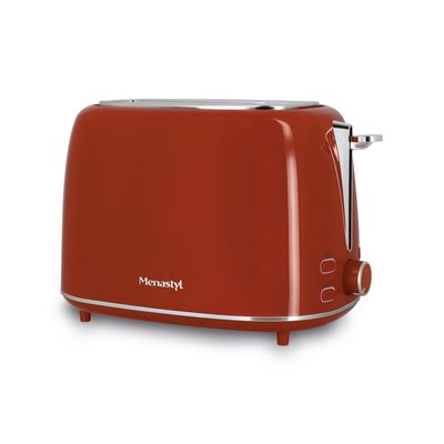Grille pain 2 tranches en acier inoxydable, RETRO MENASTYL