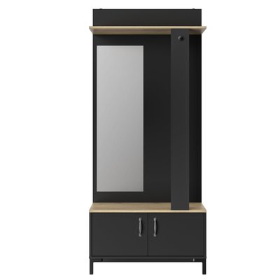 Meuble entrée avec miroir et penderie STORE DIAGONE