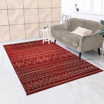 Tapis berbère tissé motifs tribaux AF1 BERBI UN AMOUR DE TAPIS