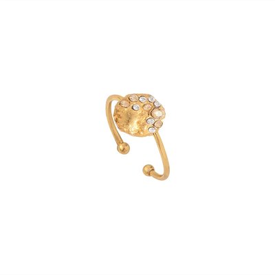 Bague plaquée or blanc - seven CAROLINE NAJMAN