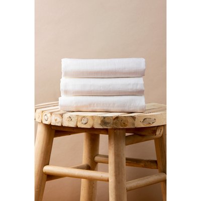 Langes Coton Bio unis (set de 3) KADOLIS