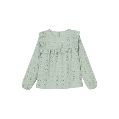 Blouse à volants en broderie anglaise VERTBAUDET