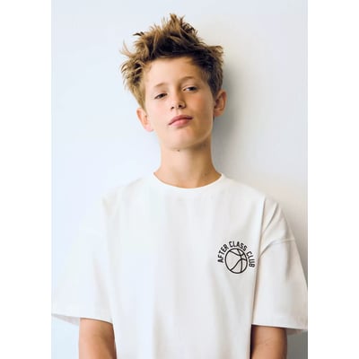 T-shirt détail imprimé MANGO KIDS