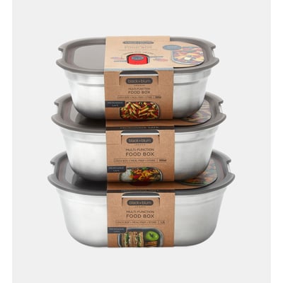 Lot de 3 boites repas BLACK + BLUM