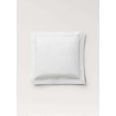 Deux taies d'oreiller percale de coton entre-deux 60x60 cm MANGO HOME