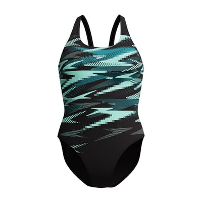 Maillot de bain 1 pièce dos nageur motif/style logo répété HYPERBOOM PLACEMENT SPEEDO