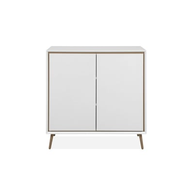 Petit buffet blanc moderne 2 portes AVIO PIER IMPORT