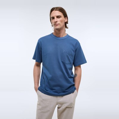 T-shirt col rond manches courtes piqué en coton bio GOTS MONOPRIX