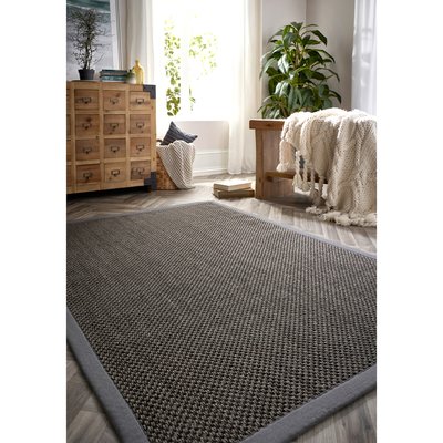 Herringbone Border Sisal Rug SO'HOME