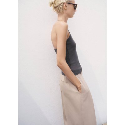 Top en coton dos nu MANGO