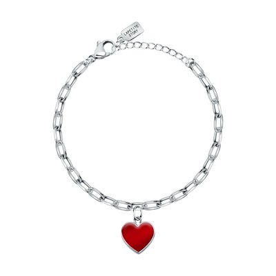 Bracelet en acier et email LA PETITE STORY