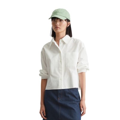 Blouse Oxford cropped en coton organique MARC O’POLO DENIM