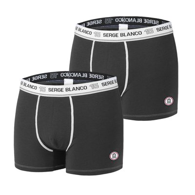 Lot de 2 Boxers coton Uni SERGE BLANCO