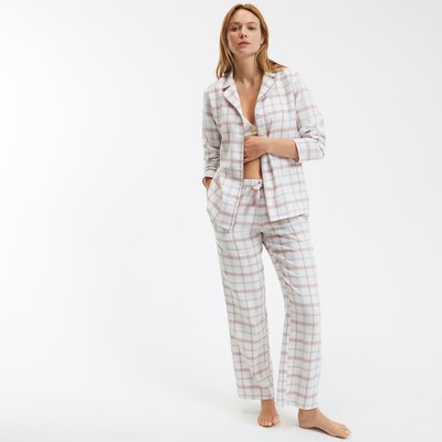 Checked Cotton Flannel Pyjamas LA REDOUTE COLLECTIONS