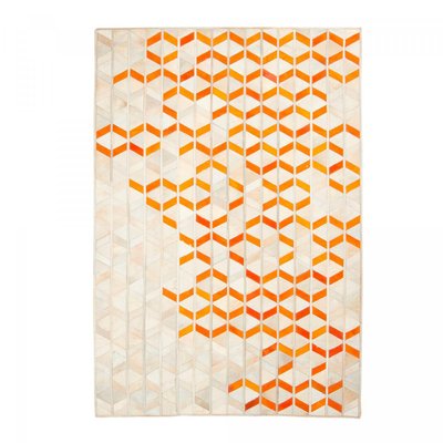 Tapis peau de vache kilim fait main UN AMOUR DE TAPIS