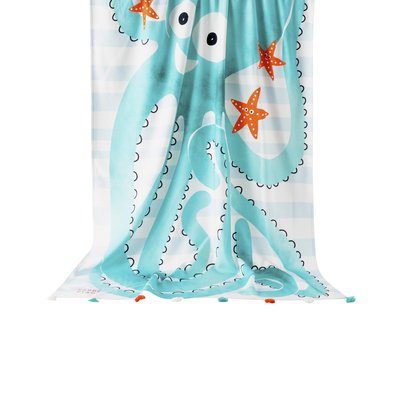 Fouta coton POLLO CARRE BLANC