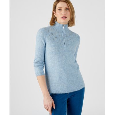 Pull col zippé mélange alpaga DAMART