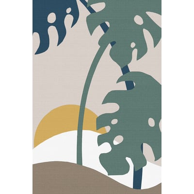 Tableau Monstera effet tissé HEXOA
