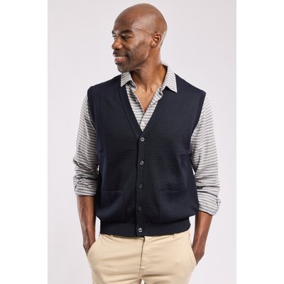 Cardigan boutonné en laine mérinos BERAC GUY DE BERAC
