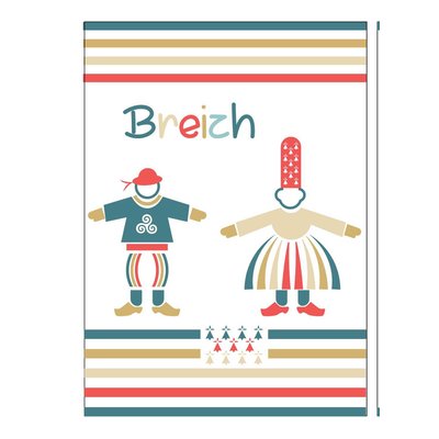 Lot de 2 torchon Couple de bigouden EDEN