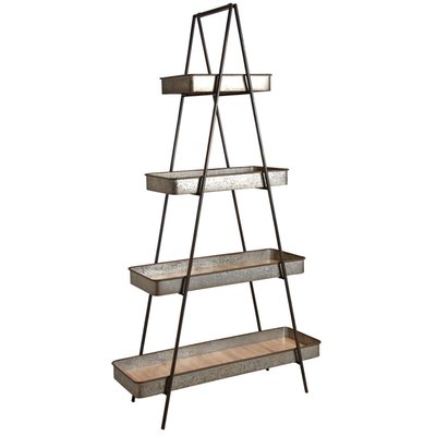 Étagère triangle en métal bois et zinc AUBRY GASPARD