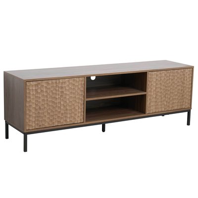Meuble TV en mélaminé 160 cm, KETRY OVIALA