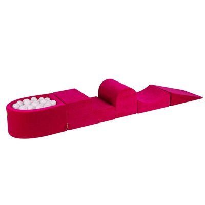Aire De Jeux en Mousse avec Piscine à Balles, VELOURS MEOW BABY