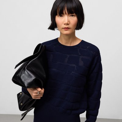 Pull en maille jacquard ADOLFO DOMINGUEZ
